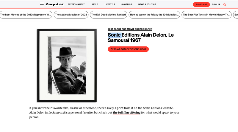 Esquire: 25 Scene-Stealing Gifts for Movie Lovers