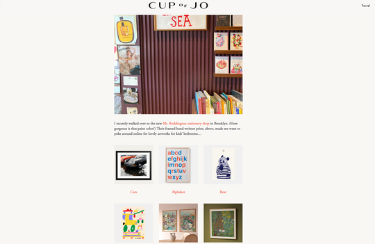 Cup of Jo: 12 Pieces of Art for Kids