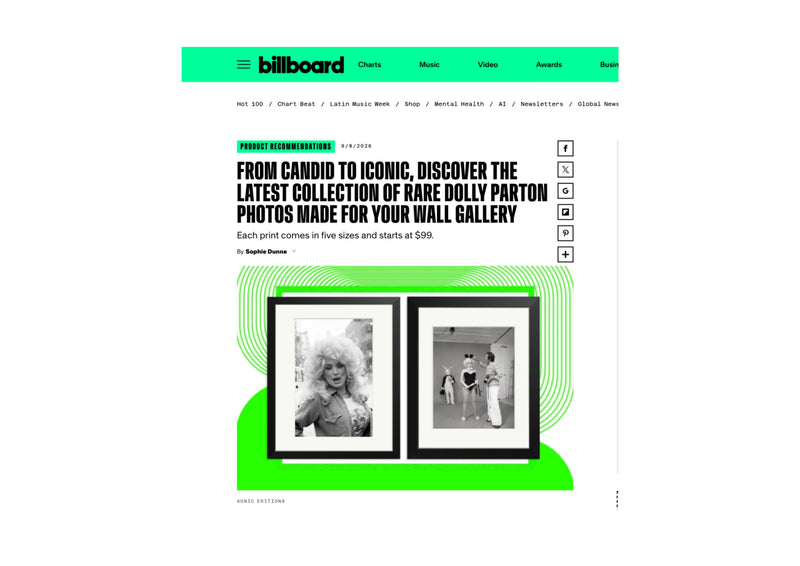 Billboard: From Candid to Iconic, Discover the Latest Collection of Rare Dolly Parton Photos Made for Your Wall Gallery