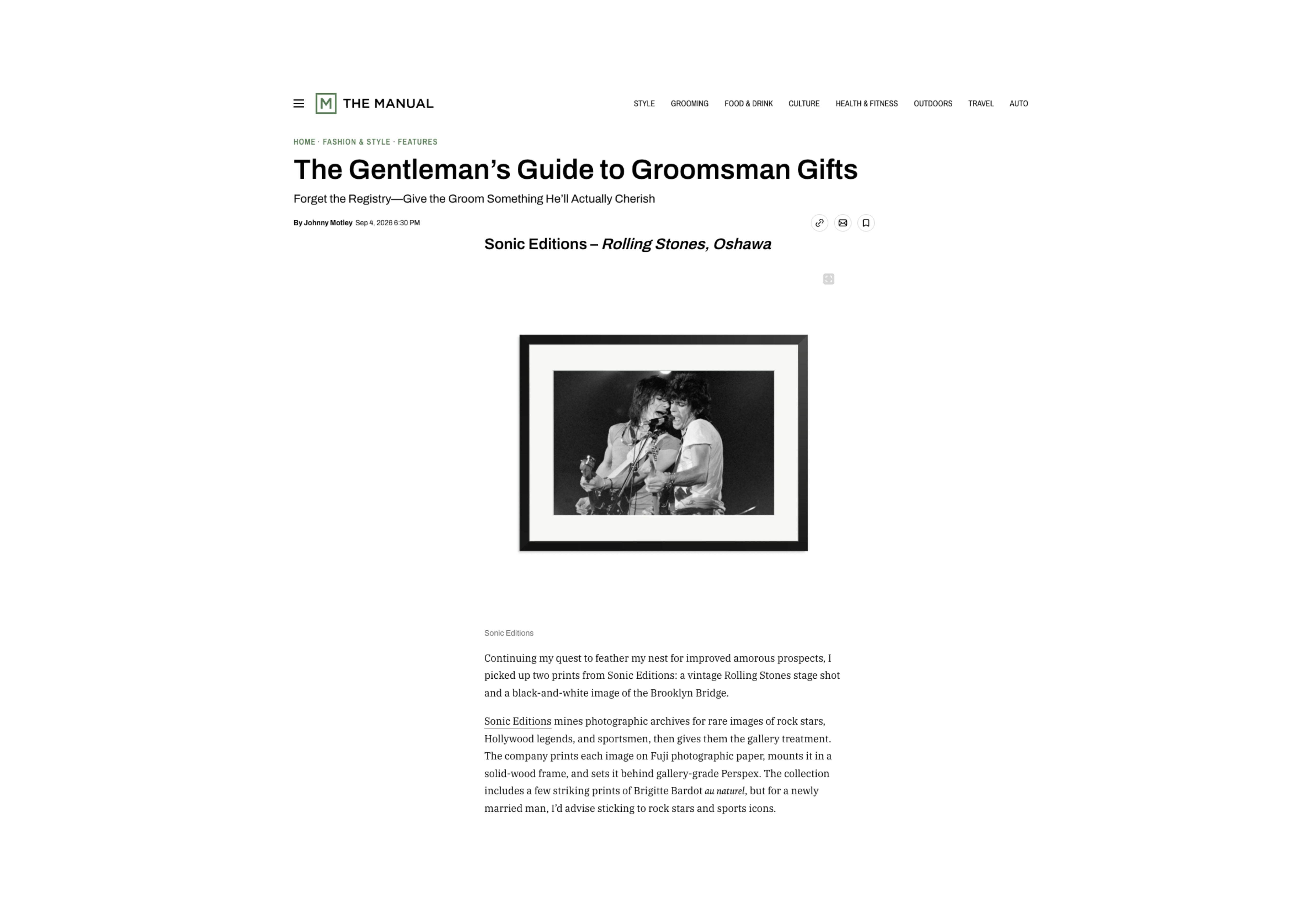 The Manual: The Gentleman’s Guide to Groomsman Gifts