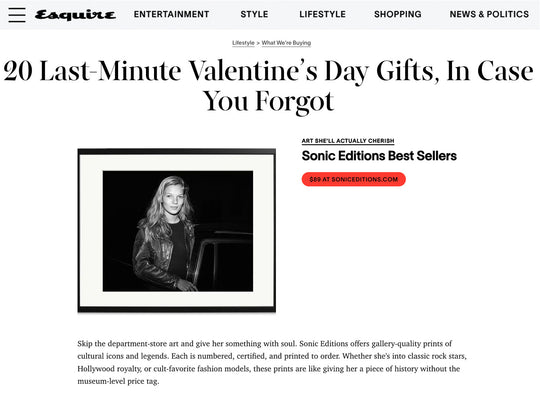 Esquire: Last Minute Valentine's  Day Gifts in Case you Forgot