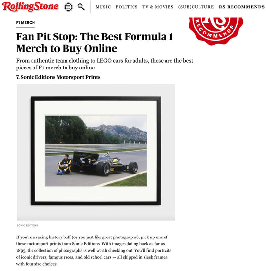 Rolling Stone: Fan Pit Stop the Best Formula 1 Merch to Buy Online