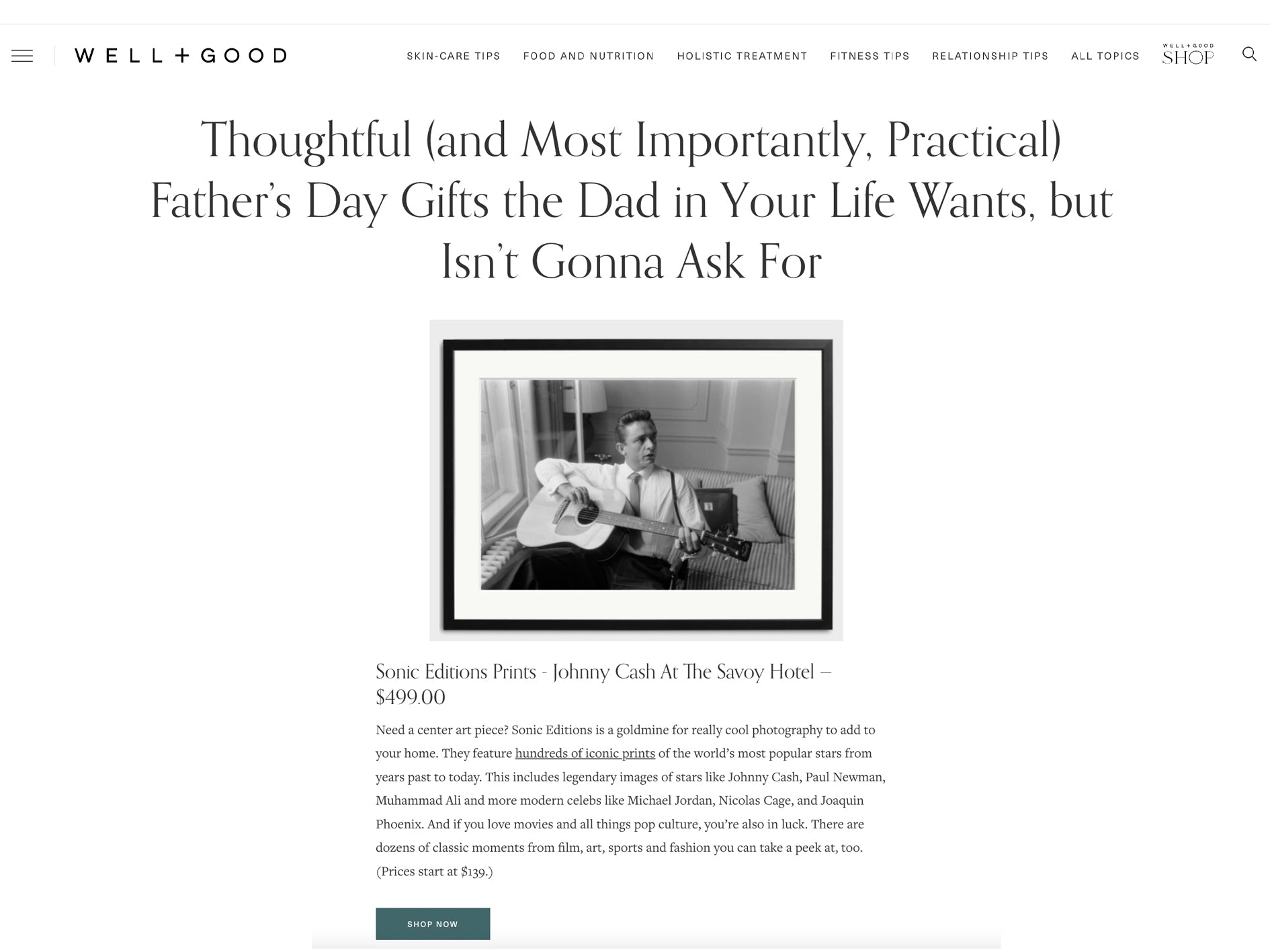 Well + Good: Thoughtful and Most Importantly Practical Father's Day Gifts
