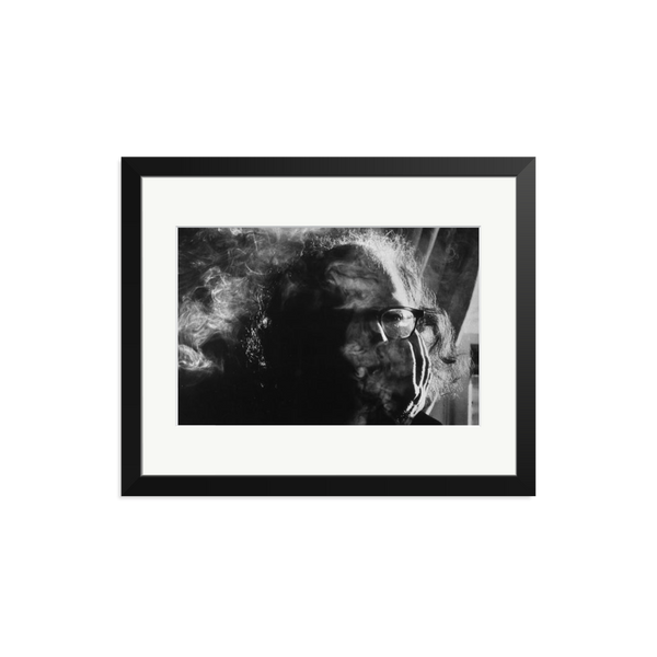 Allen Ginsberg smoking | Framed Photography