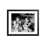 Birkin and Schneider on Set