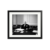 Churchill at His Desk