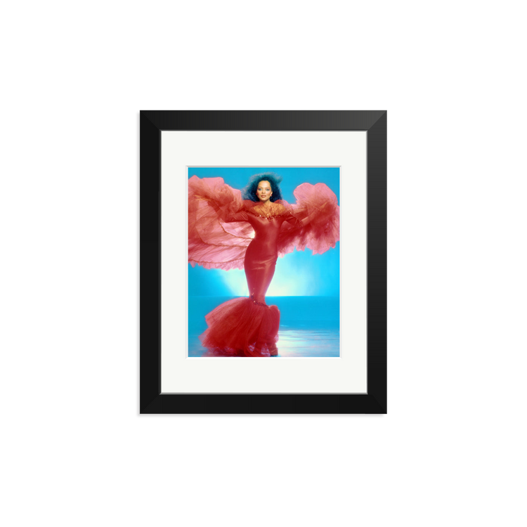 Diana Ross, 1987 by Harry Langdon | Framed Photography