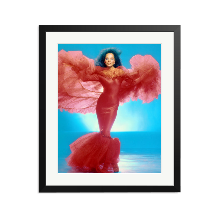 Diana Ross, 1987 by Harry Langdon | Framed Photography