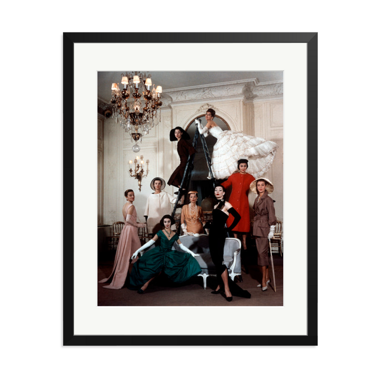 Dior latest dresses, 1957 | Framed Photography