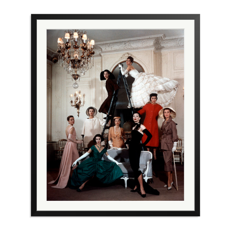 Dior latest dresses, 1957 | Framed Photography