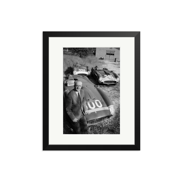 Enzo Ferrari at his Factory | Framed Photography