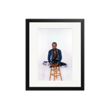 Fela Kuti on a Chair