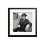 Frank Sinatra On a Bench, Square