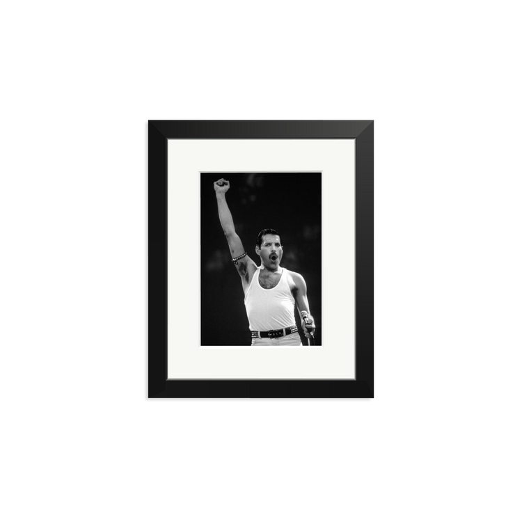 Freddie Mercury, Live Aid Concert | Framed Photography