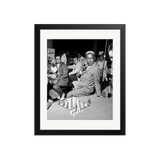 Gene Lees and Dizzy Gillespie play chess