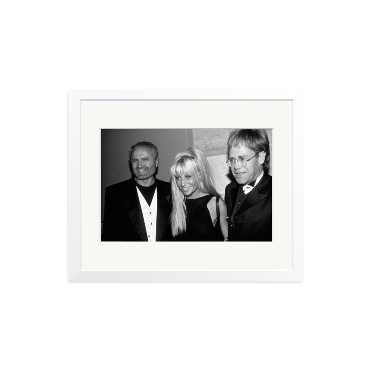 Gianni and Donatella Versace with Elton John | Photography