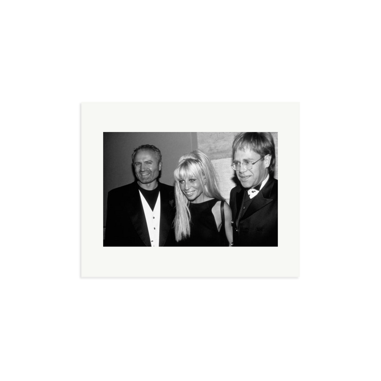 Gianni and Donatella Versace with Elton John | Photography