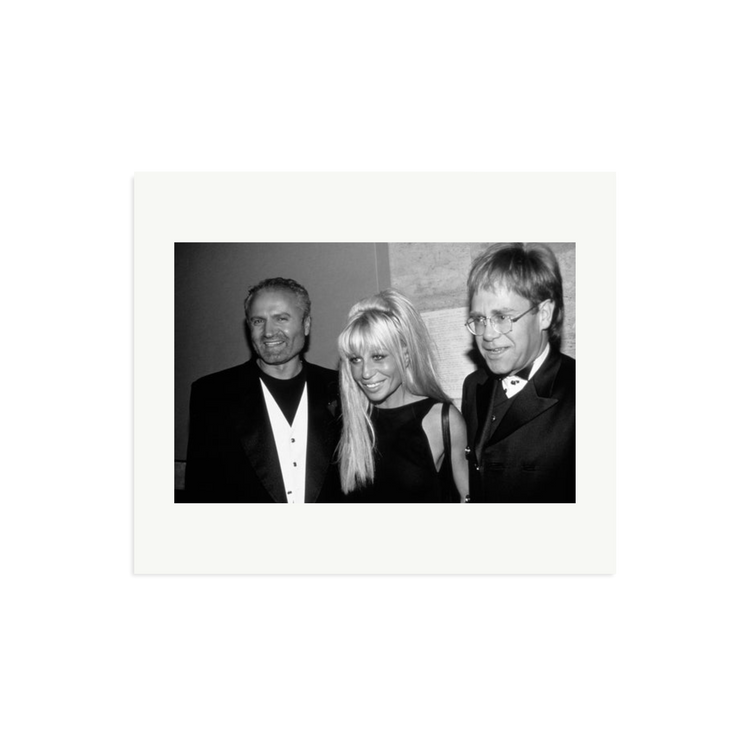 Gianni and Donatella Versace with Elton John | Photography