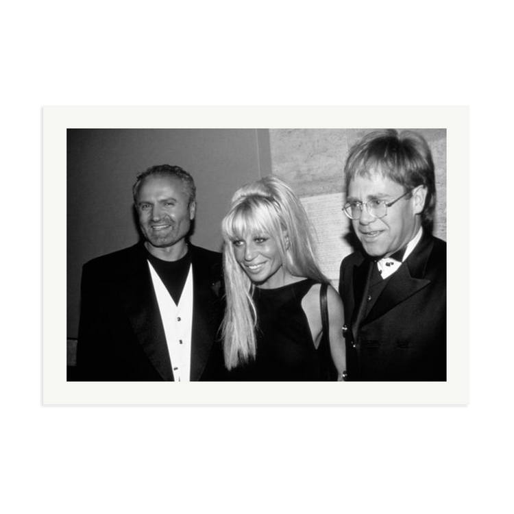 Gianni and Donatella Versace with Elton John | Photography