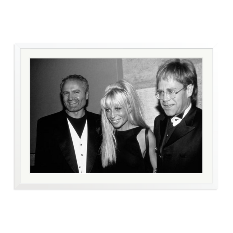 Gianni and Donatella Versace with Elton John | Photography