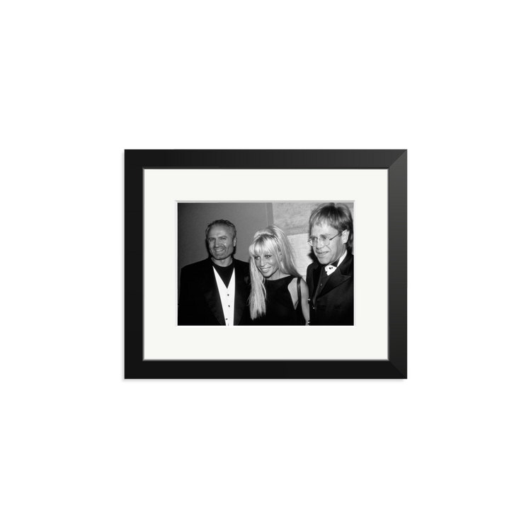 Gianni and Donatella Versace with Elton John | Photography