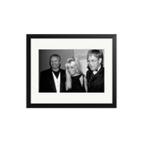Gianni and Donatella Versace with Elton John