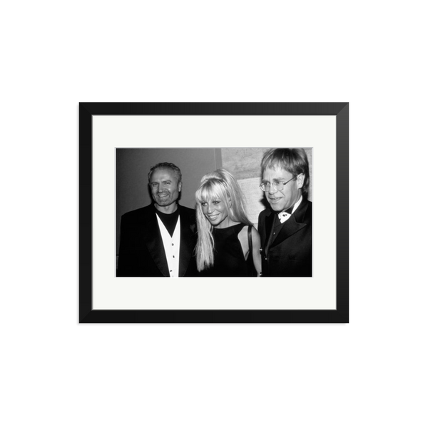 Gianni and Donatella Versace with Elton John | Photography