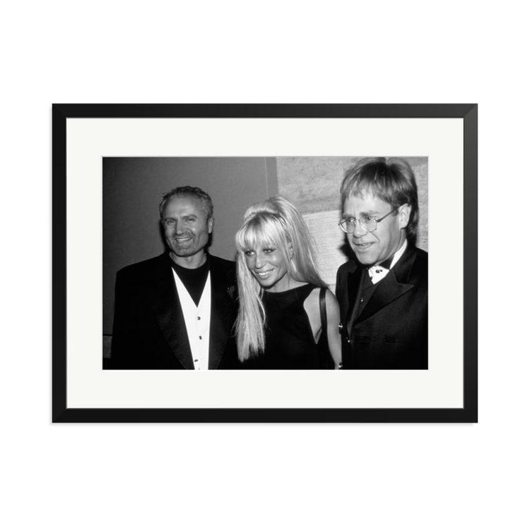 Gianni and Donatella Versace with Elton John | Photography