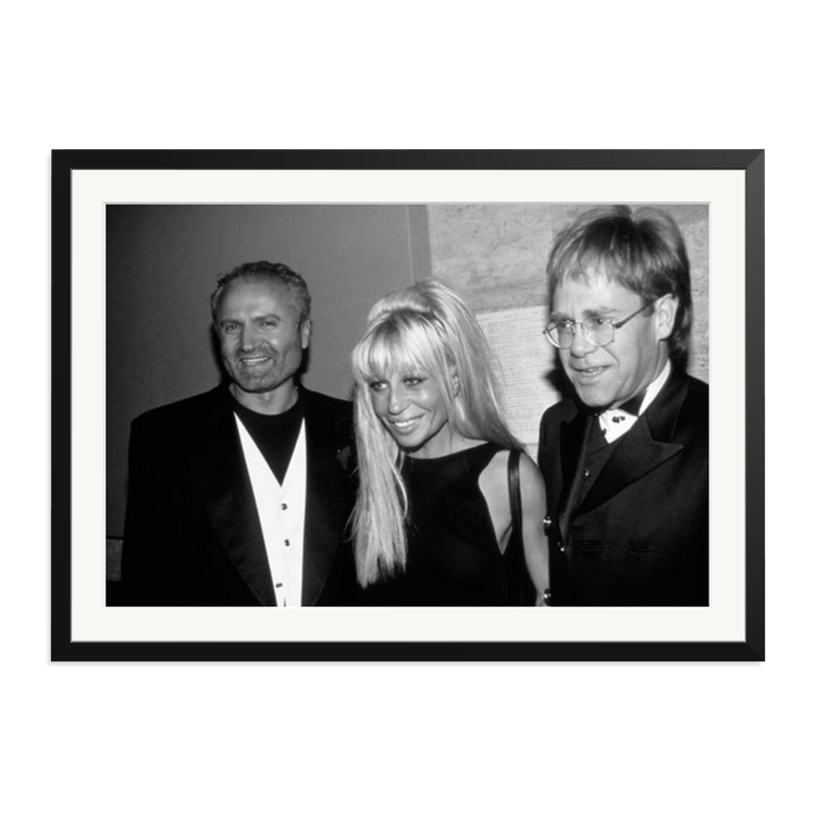 Gianni and Donatella Versace with Elton John | Photography