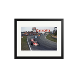 James Hunt Leading Clay Regazzoni
