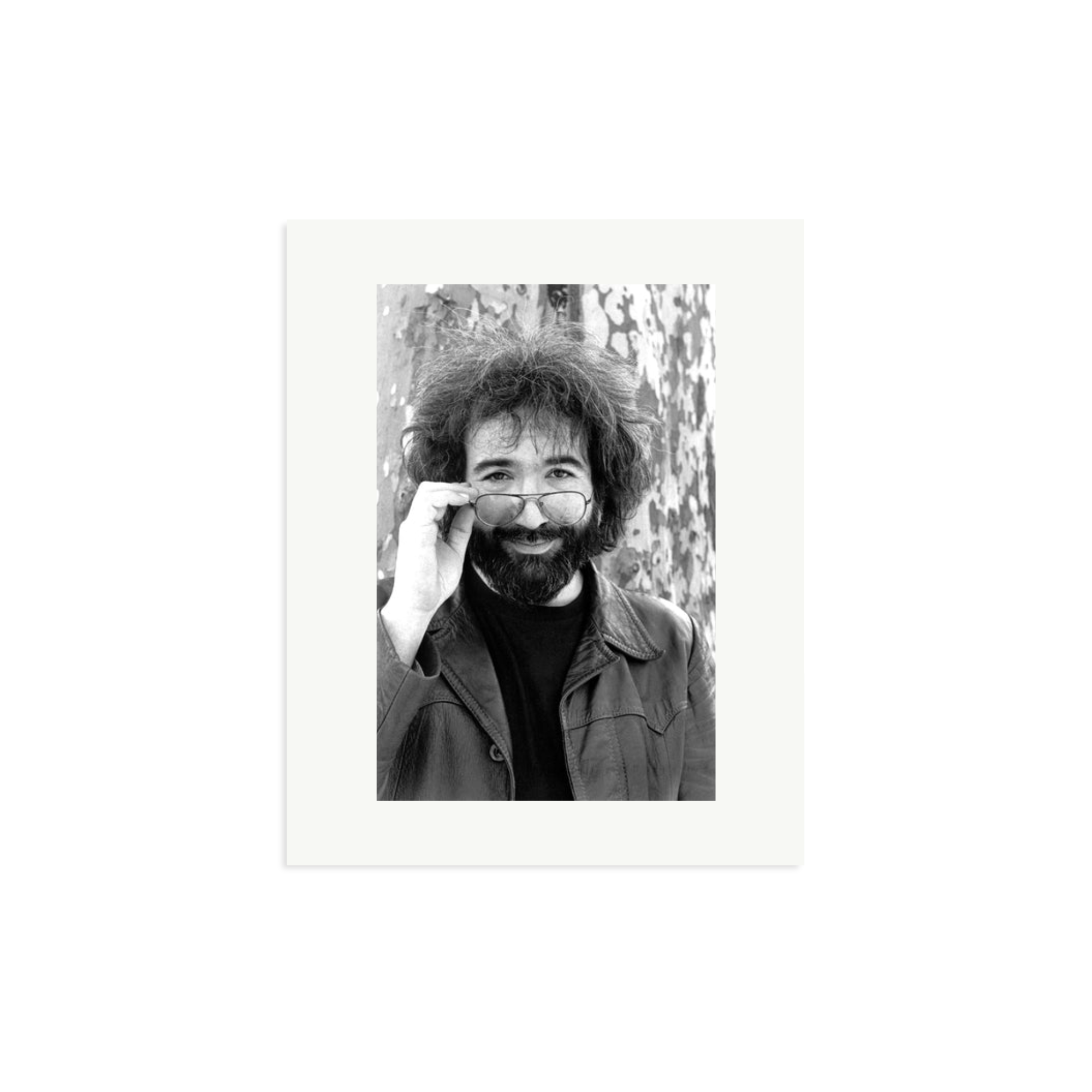 ジェリー・ガルシアJerry Garciaの写真手作り額装入り ジェリー・ガルシアJerry Garciaの写真手作り額装入り
