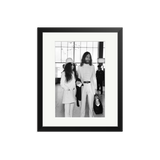 John Lennon and Yoko Ono at Heathrow