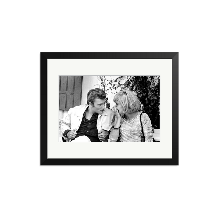 Johnny Hallyday and Sylvie Vartan, 1963 | Framed Photography