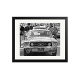 Johnny Hallyday Driving a Ford Mustang