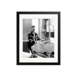 Johnny Hallyday in a Café