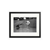 Lining up the Putt