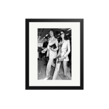Mick and Bianca at the London Airport, 1970