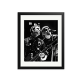 Noel and Liam at the Mic