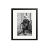 Peggy Guggenheim Sitting in Italy