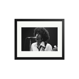 Phil Lynott on stage with Thin Lizzy at Wembley