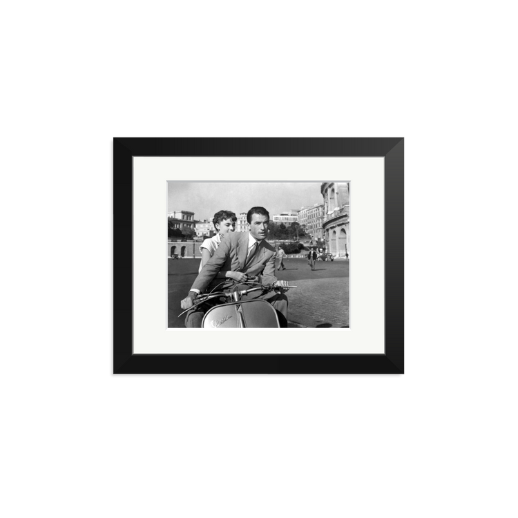 Roman Holiday with Peck and Hepburn | Framed Photography