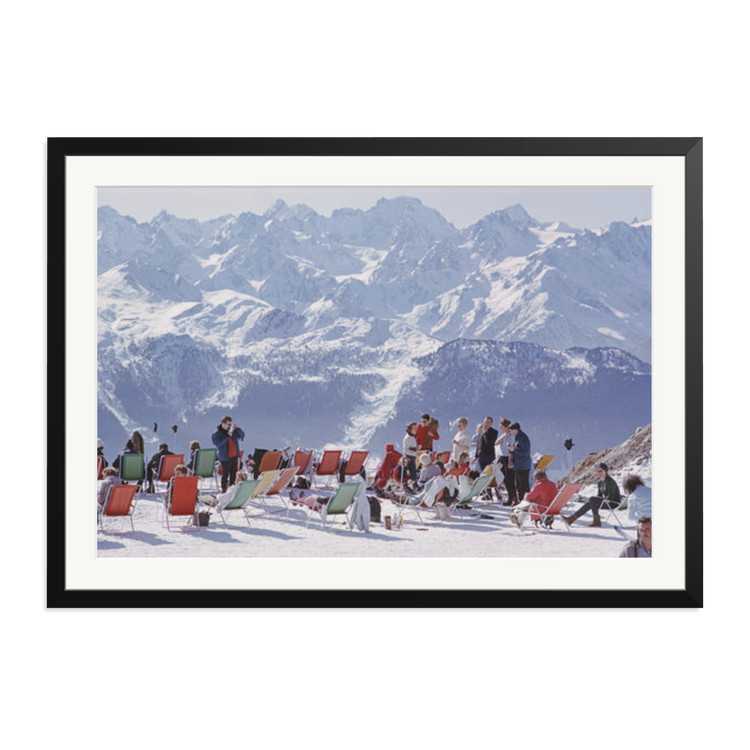 Slim Aarons 'Lounging In Verbier' | Framed Photography
